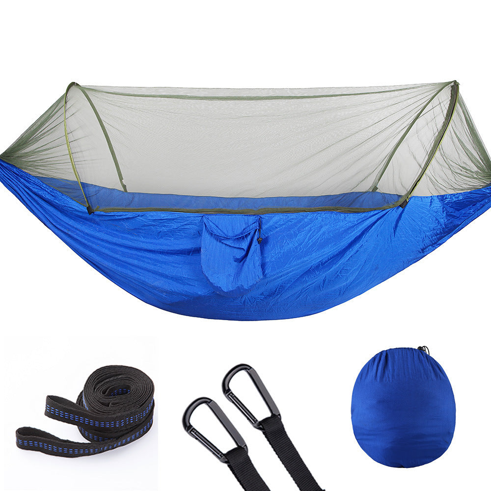 Hamac Automatique Moustiquaire - Ouverture Rapide Anti-Insectes 750g - Camp de Base Farzen+