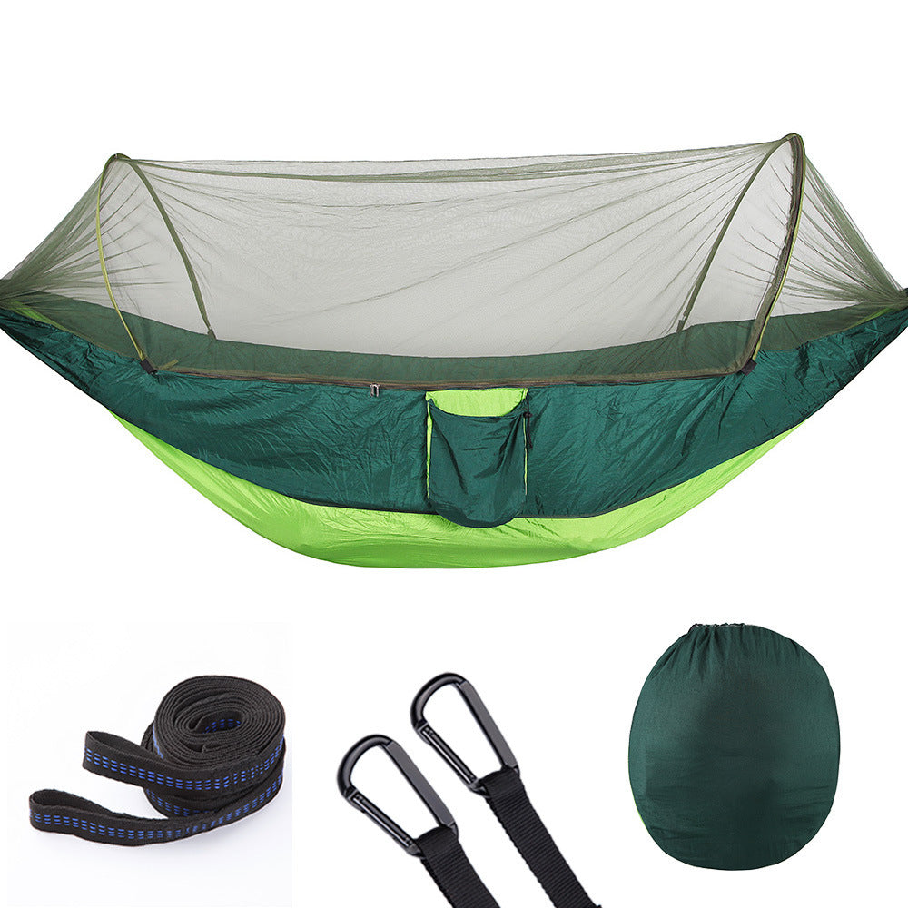 Hamac Automatique Moustiquaire - Ouverture Rapide Anti-Insectes 750g - Camp de Base Farzen+