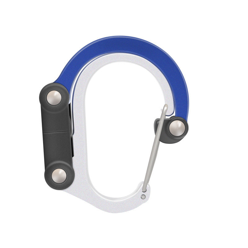 Mousqueton Hybride 3-en-1 Rotatif - Clip Multifonction 18kg - Camp de Base Farzen+