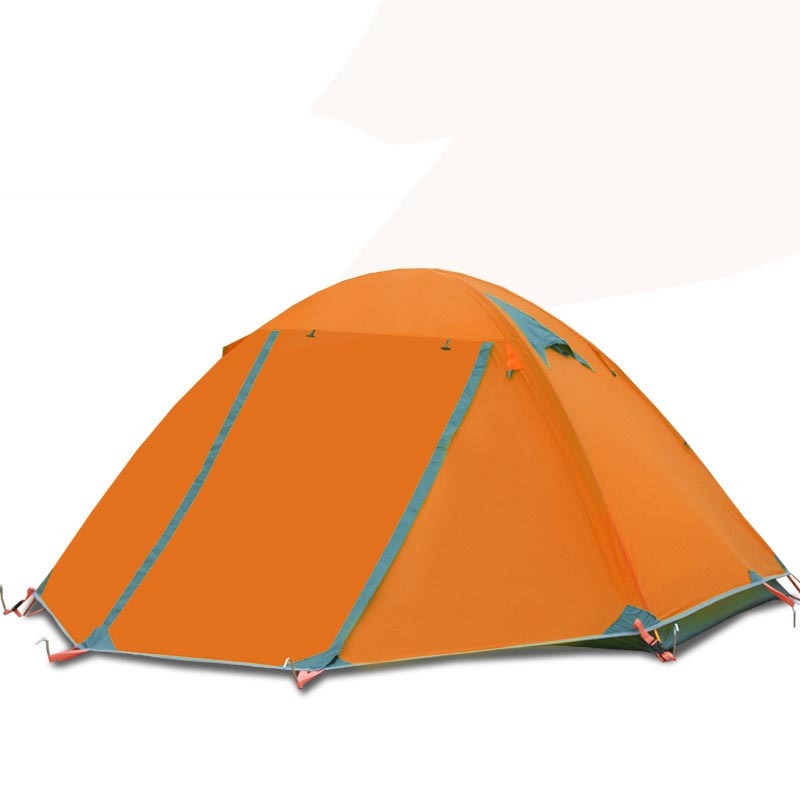 Tente Imperméable Double Couche 2 Places - Poteaux Aluminium Ultra-Résistante - Camp de Base Farzen+
