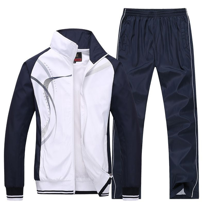 Tenue Sport Couple Mixte - Survêtement Rayures Printemps-Automne 710g - Camp de Base Farzen+