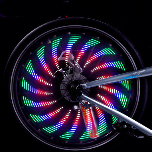 Feux Vélo LED Jante 32 Motifs - Éclairage Étanche Coloré