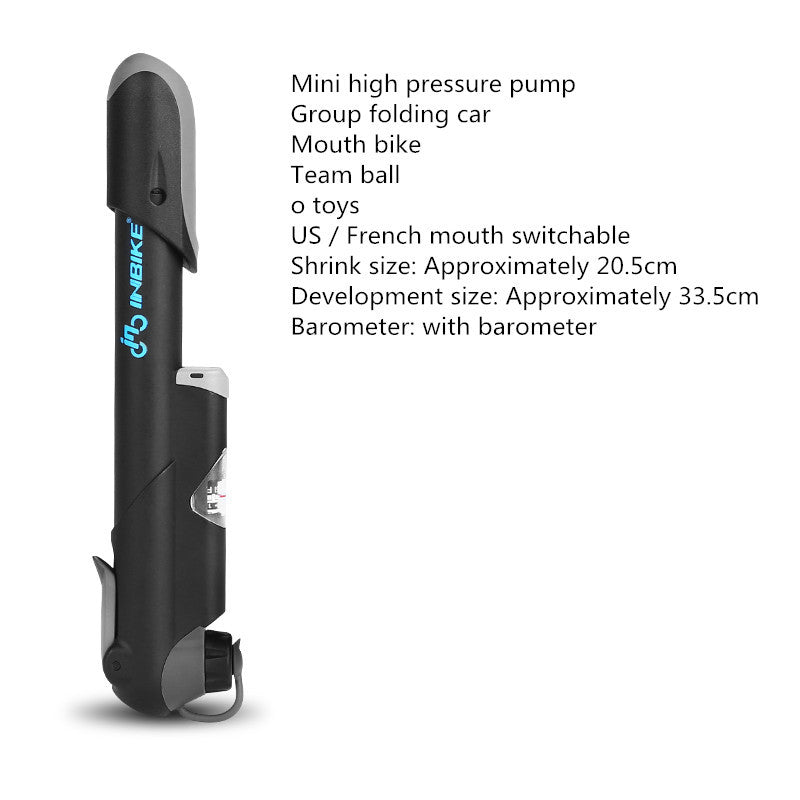 Mini Portable Bicycle Pump 182g - High Pressure Inflation