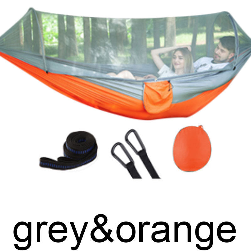 Hamac 2 Personnes Parachute avec Moustiquaire - Nylon Taffeta 210T