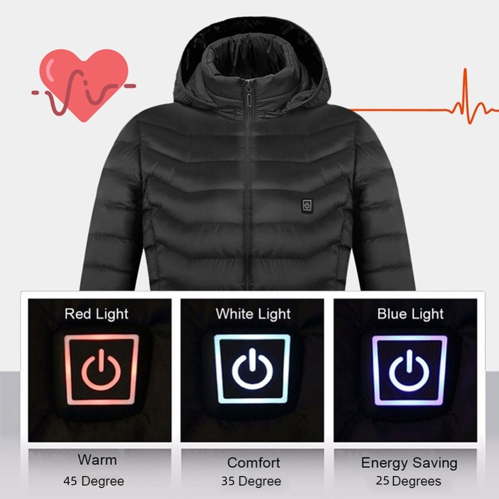 Chaqueta térmica de invierno para hombre con USB - Algodón térmico