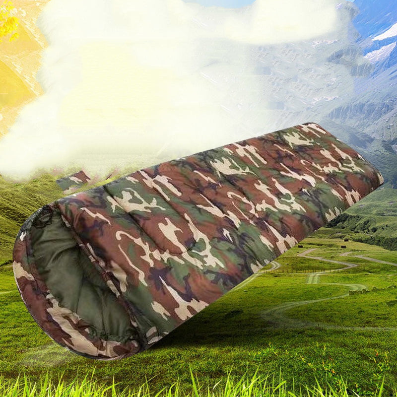 Saco de dormir de camuflaje de emergencia - Poliéster 170T (180+30) x 75 cm