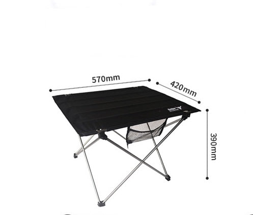 Mesa de camping plegable de aluminio portátil ultraligera de 800 g