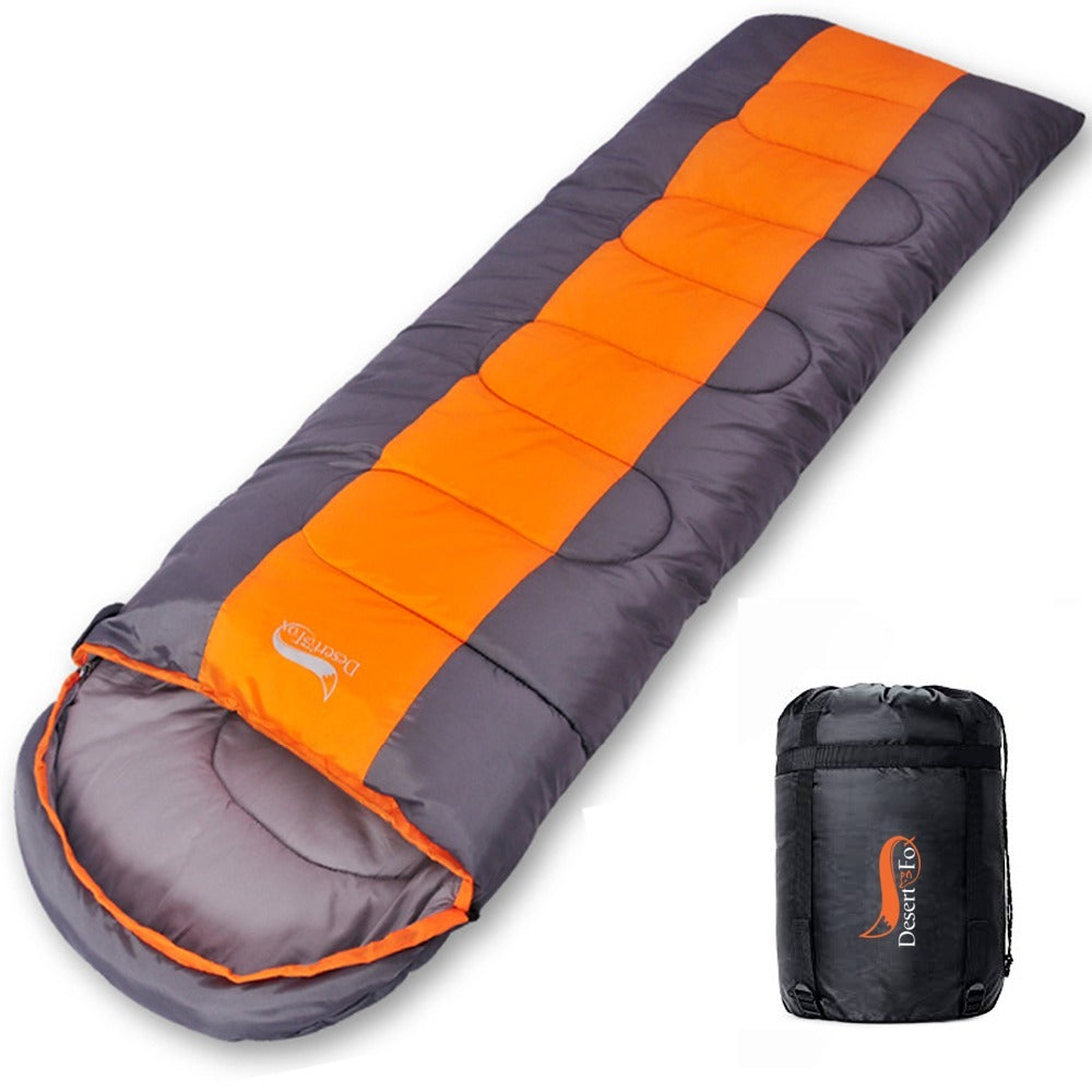 Saco de dormir para 4 estaciones - Ligero, poliéster 210T, para camping y senderismo