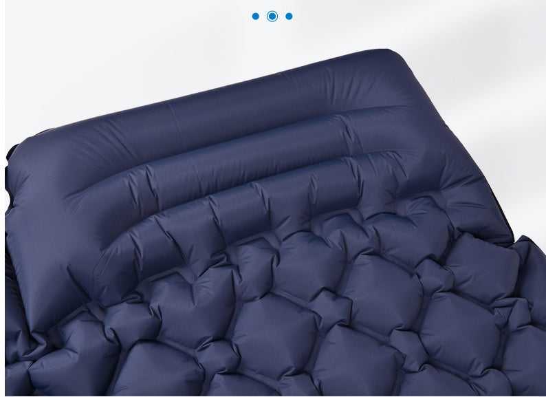 Colchón inflable doble para acampar (2 personas) - Nailon TPU ultraligero de 6 cm