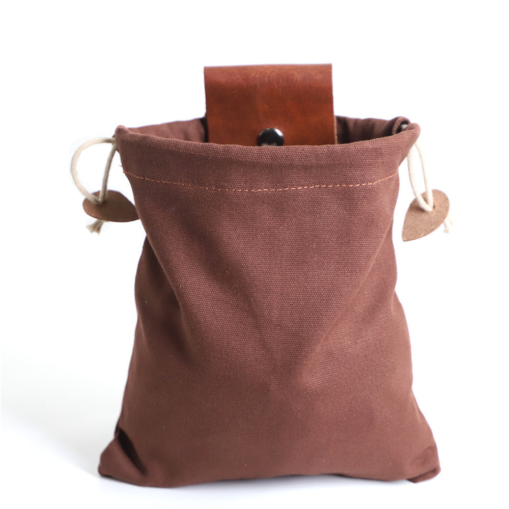 Sac Banane Pliable Vintage Cueillette Randonnée Cuir 22x21cm - Camp de Base Farzen+