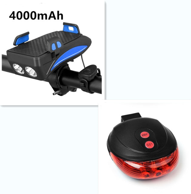 Cargador y soporte para teléfono de bicicleta 5 en 1 - Light Bell