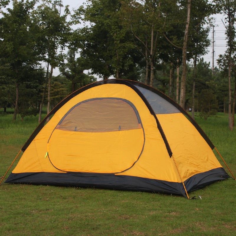 Tente 1 Personne Double Couche 140x210cm - Poteau Aluminium Ultra-Léger 2,5kg