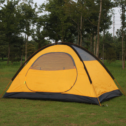 Tente 1 Personne Double Couche 140x210cm - Poteau Aluminium Ultra-Léger 2,5kg