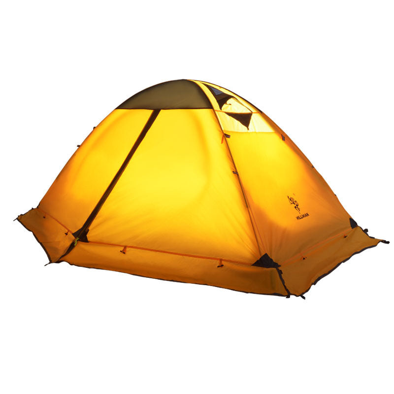 Tente 1 Personne Double Couche 140x210cm - Poteau Aluminium Ultra-Léger 2,5kg