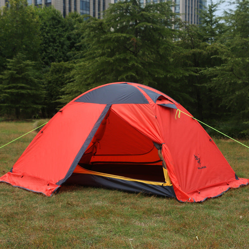 Tente 1 Personne Double Couche 140x210cm - Poteau Aluminium Ultra-Léger 2,5kg