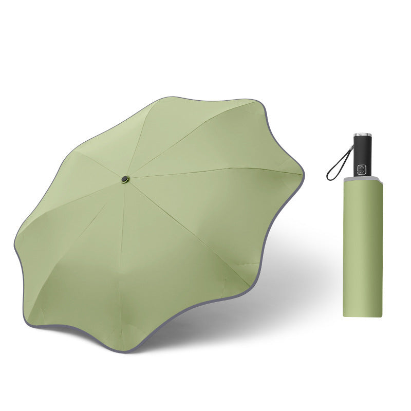 Parapluie Automatique Transparent Lumineux - Design Incurvé LED - Camp de Base Farzen+