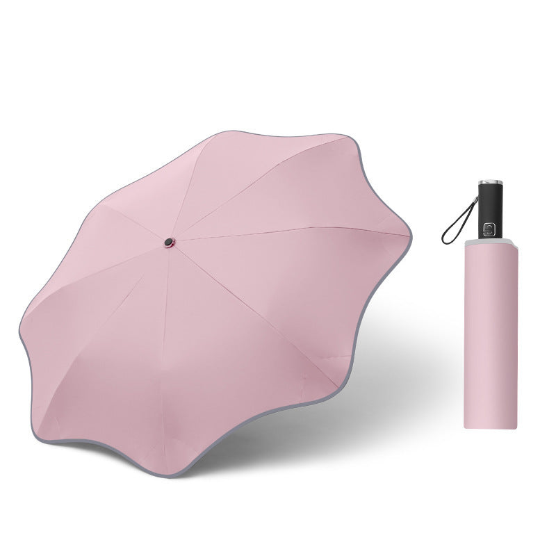 Parapluie Automatique Transparent Lumineux - Design Incurvé LED - Camp de Base Farzen+