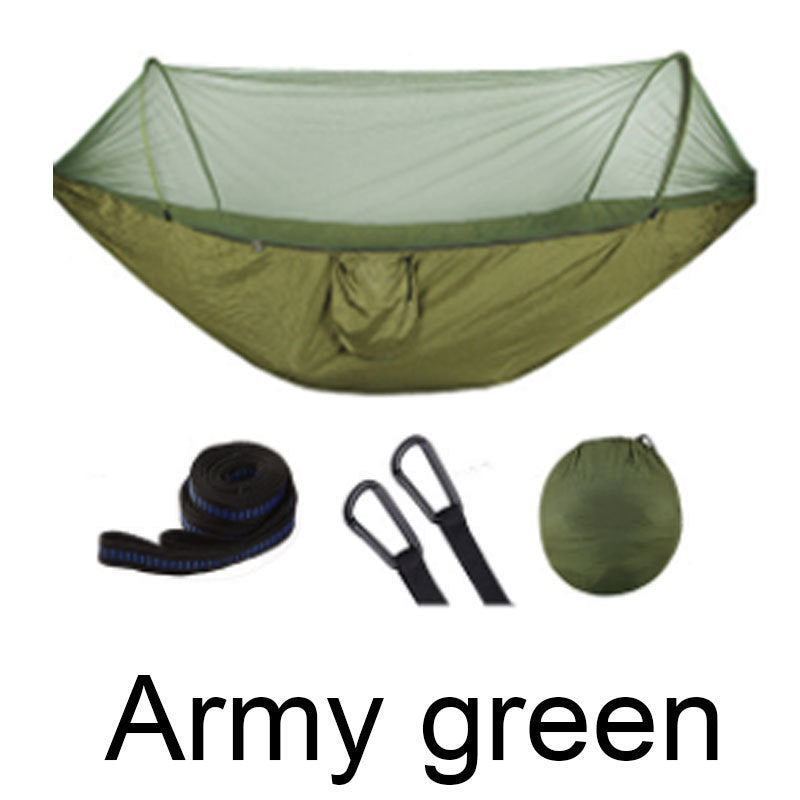 Hamac 2 Personnes Parachute avec Moustiquaire - Nylon Taffeta 210T