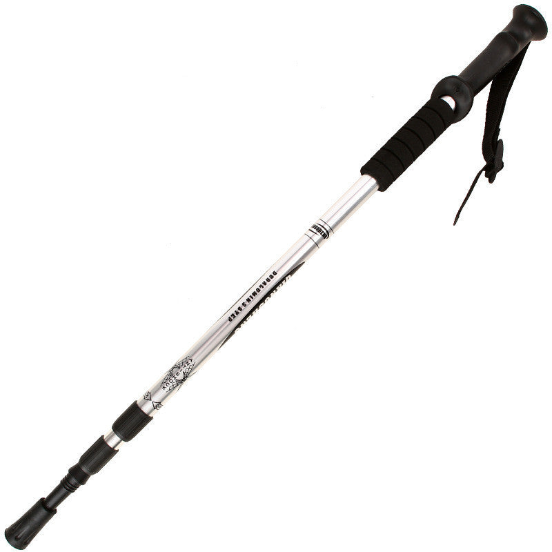 Bâton Marche Télescopique Aluminium Poignée Droite - 335g - Camp de Base Farzen+