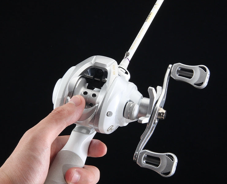 Carrete de baitcasting Micro-Object blanco - Rueda de caída AED4