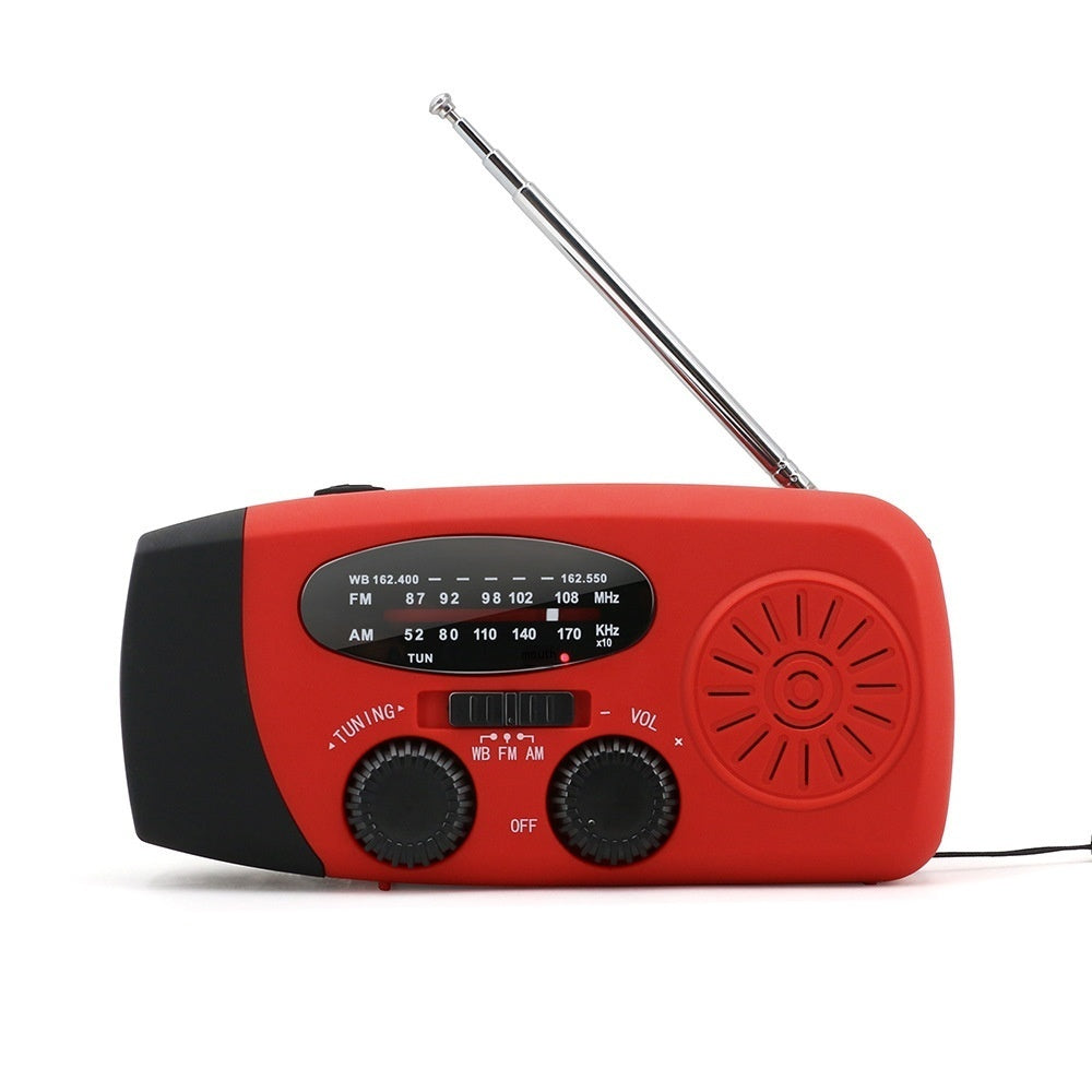 Radio d'urgence portable multifonctionnelle à énergie solaire