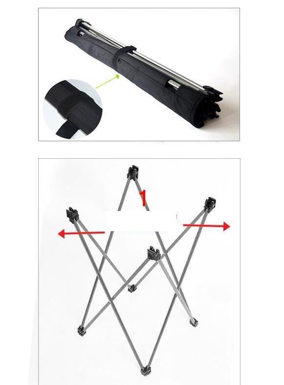 Mesa de camping plegable de aluminio portátil ultraligera de 800 g