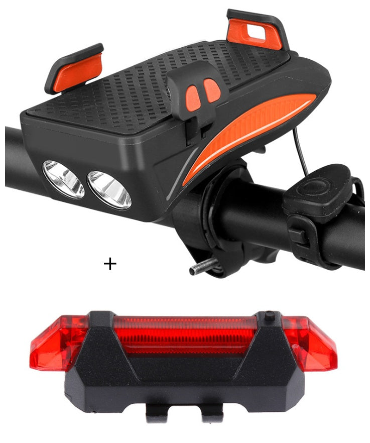 Cargador y soporte para teléfono de bicicleta 5 en 1 - Light Bell