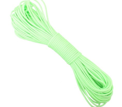 Paracorde Phosphorescente 7.5m - Corde Lumineuse Survie 250kg - Camp de Base Farzen+