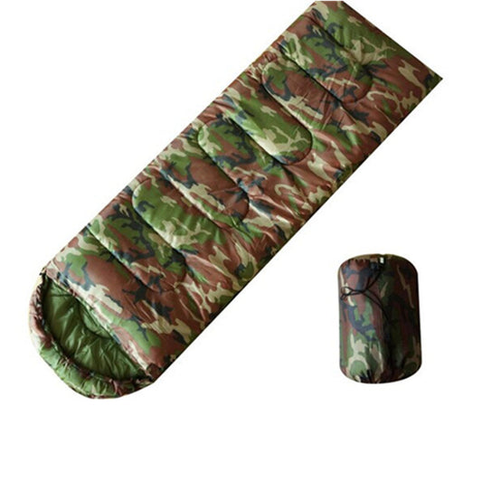 Sac de Couchage Camouflage Urgence - Polyester 170T (180+30)x75cm