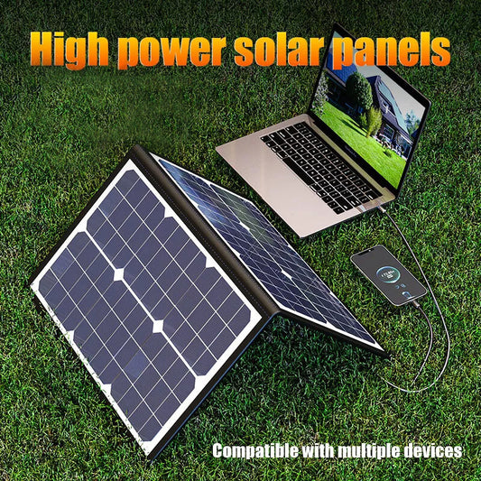 Panel solar portátil de 40 W - Cargador de camping plegable