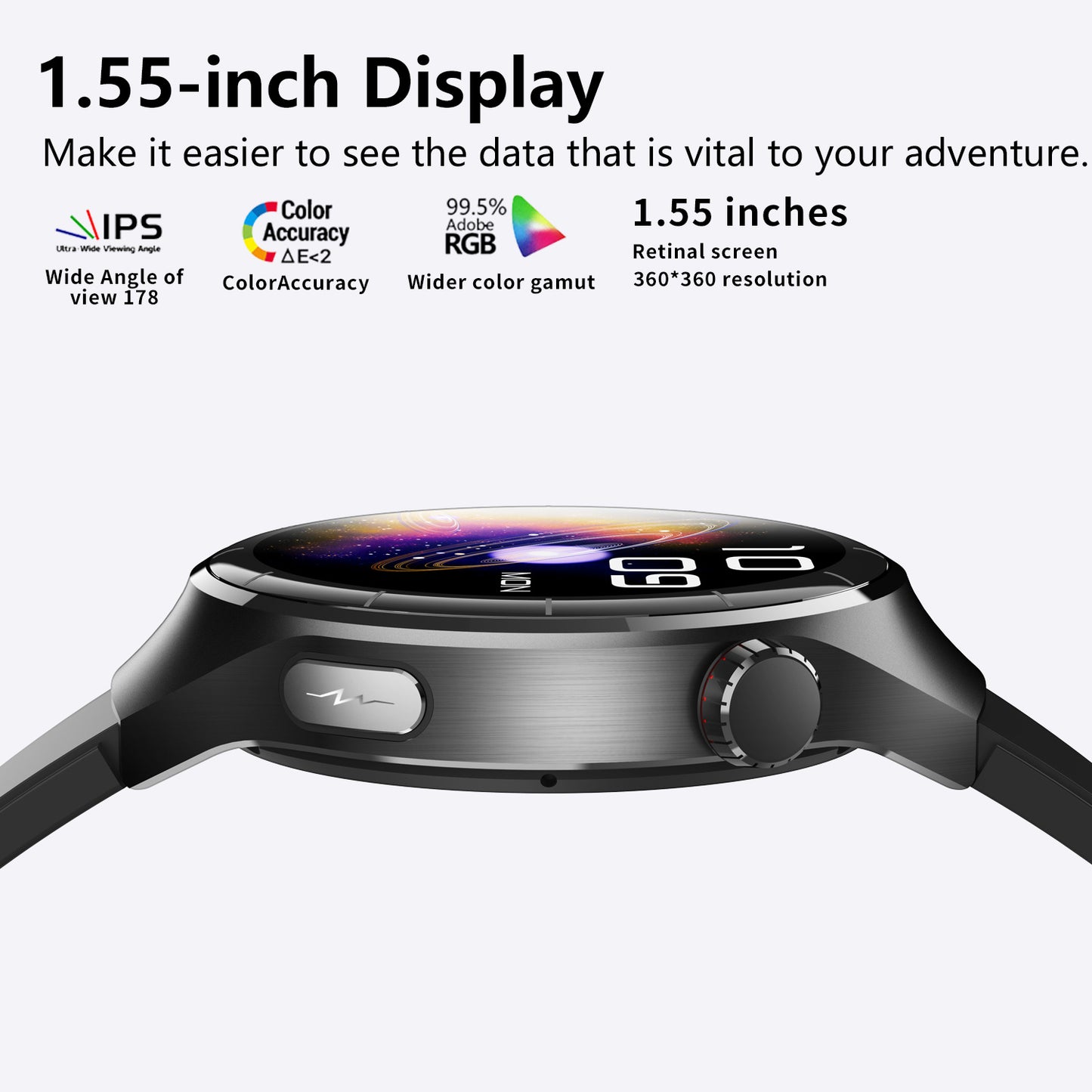Montre Connectée Santé IP67 - Bluetooth Fitness Tracker 90g - Camp de Base Farzen+