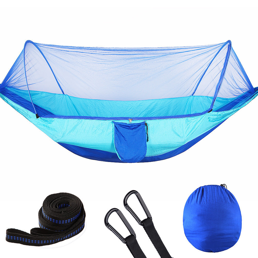 Hamac Automatique Moustiquaire - Ouverture Rapide Anti-Insectes 750g - Camp de Base Farzen+