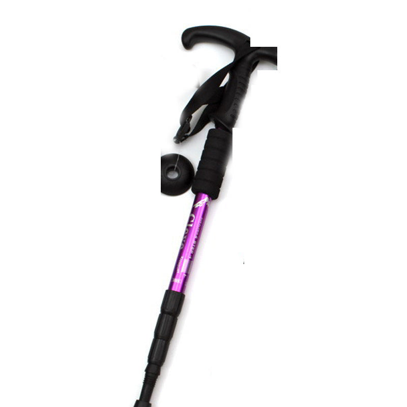 Bâton Randonnée Aluminium Poignée T Anti-Choc - 370g - Camp de Base Farzen+