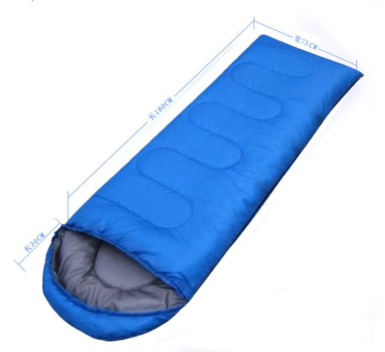 Sac de Couchage Portable Capuchon - Étanche Polyester Voyage 180x75cm - Camp de Base Farzen+