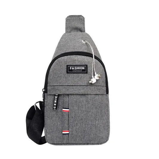 Bolso de hombro minimalista, ligero y de moda para hombre, bolso cruzado deportivo informal de gran capacidad