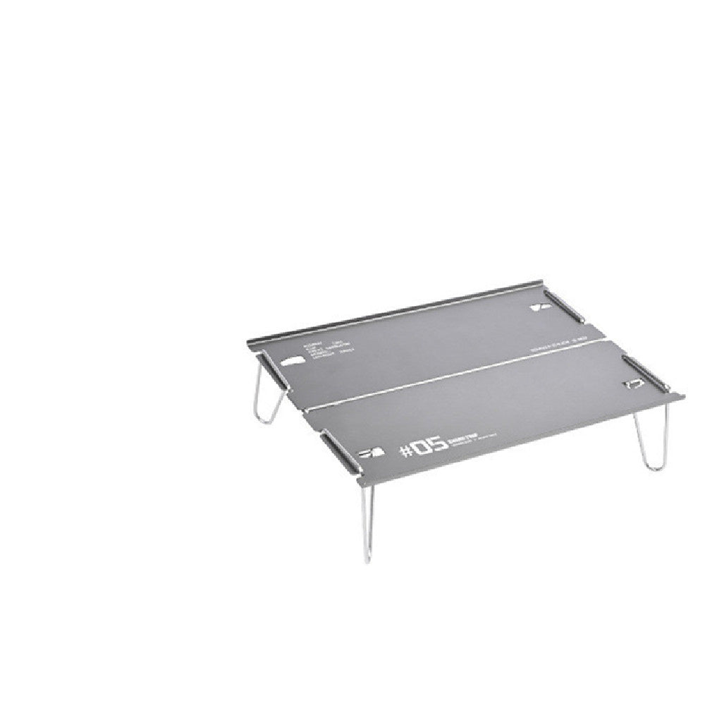 Mesa de camping plegable de aluminio: ligera y portátil