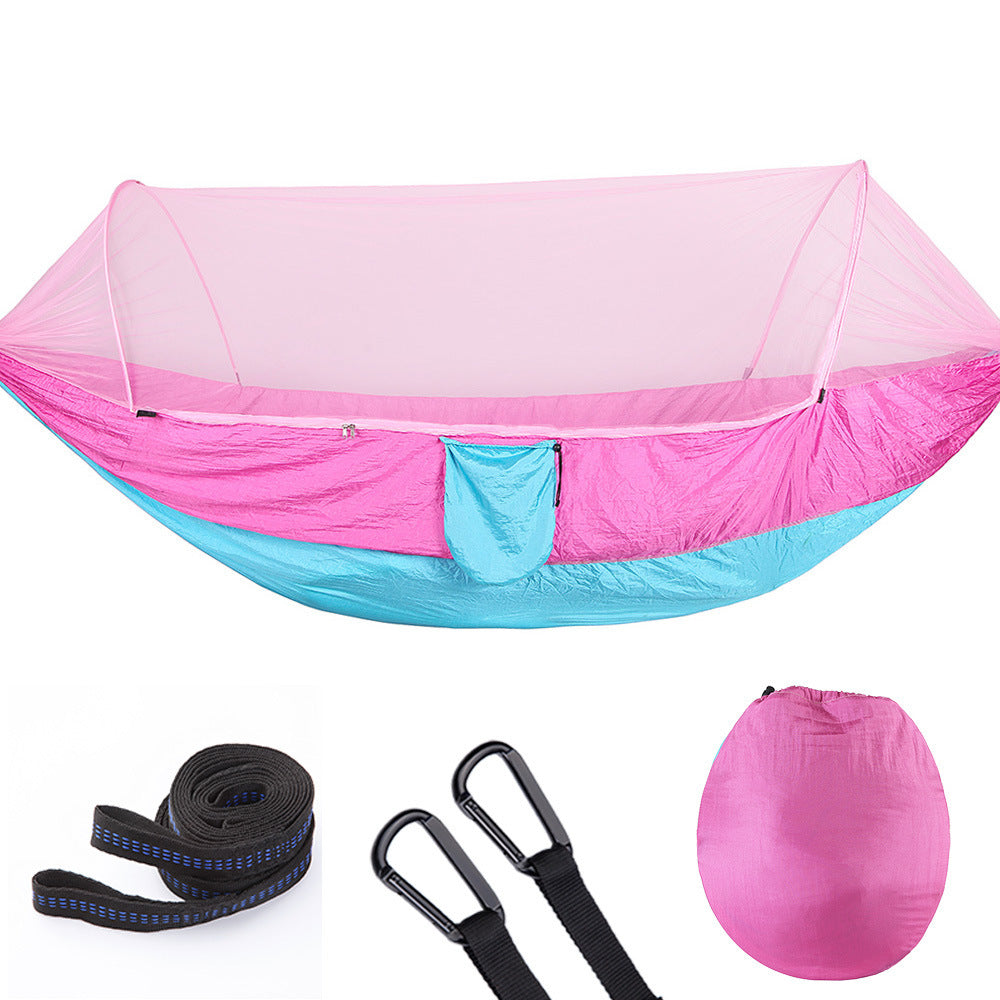 Hamac Automatique Moustiquaire - Ouverture Rapide Anti-Insectes 750g - Camp de Base Farzen+