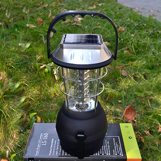 Luz solar para acampar con manivela - Recargable 1200 mAh