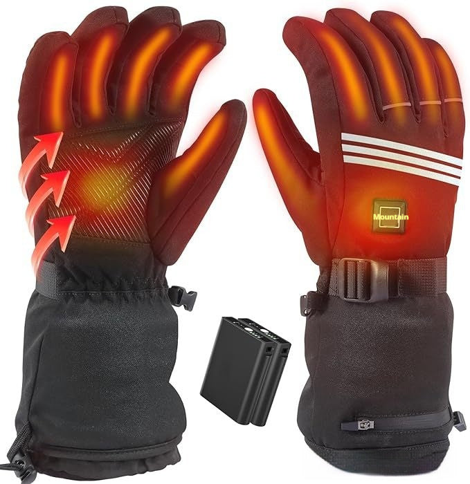 Winter Cycling Heated Gloves - Thick Thermal