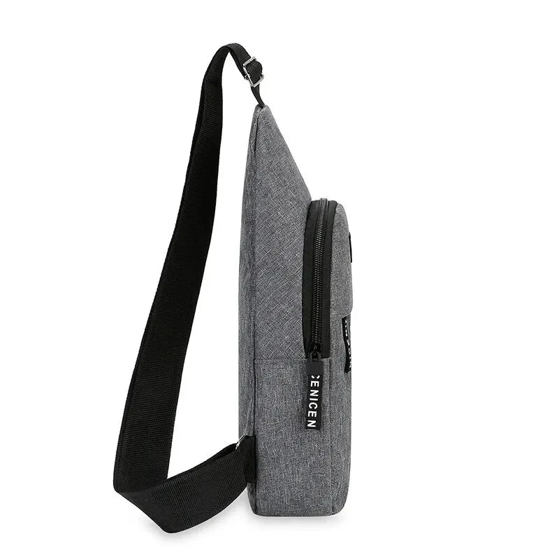 Bolso de hombro minimalista, ligero y de moda para hombre, bolso cruzado deportivo informal de gran capacidad
