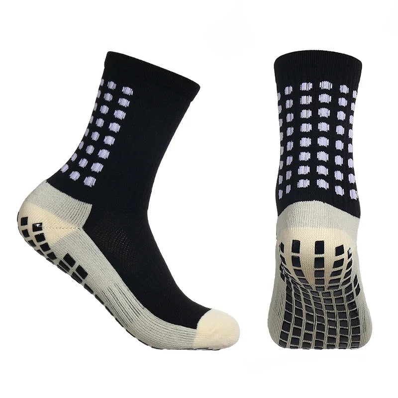 Calcetines deportivos antideslizantes para entrenamiento de fútbol para hombre y mujer