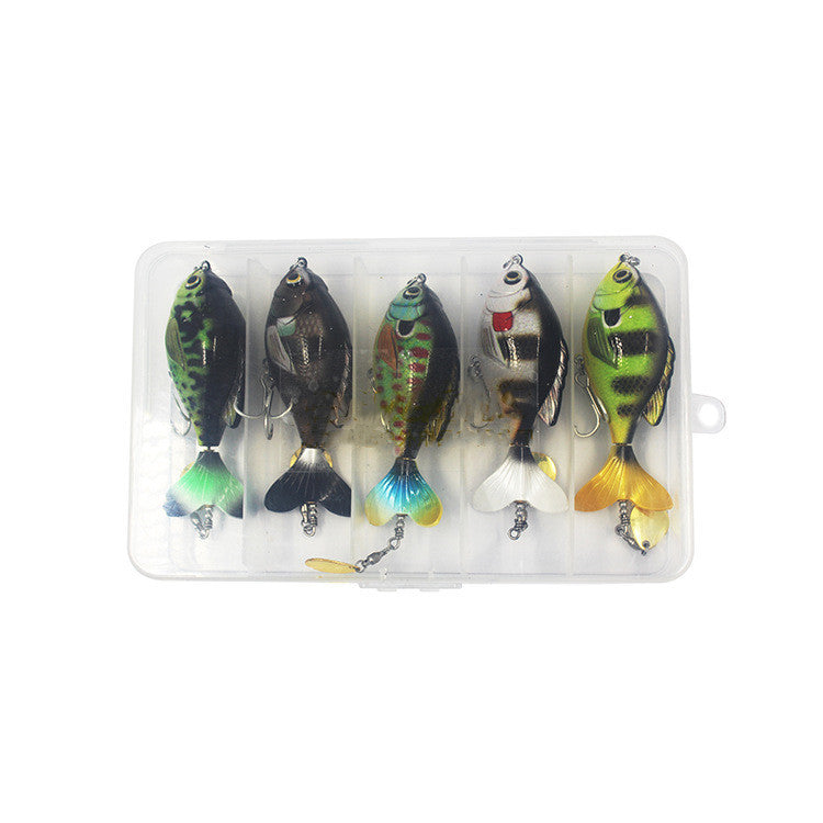 Señuelos de cola giratoria de superficie x5 - Pesca de superficie