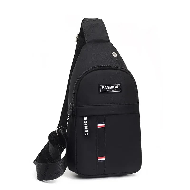 Bolso de hombro minimalista, ligero y de moda para hombre, bolso cruzado deportivo informal de gran capacidad