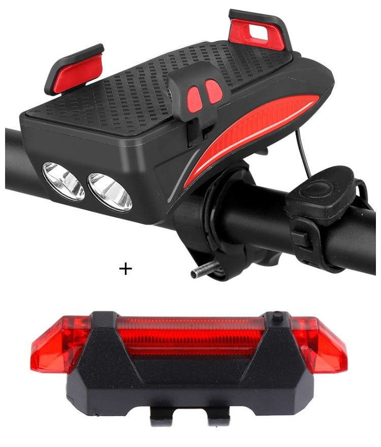 Cargador y soporte para teléfono de bicicleta 5 en 1 - Light Bell