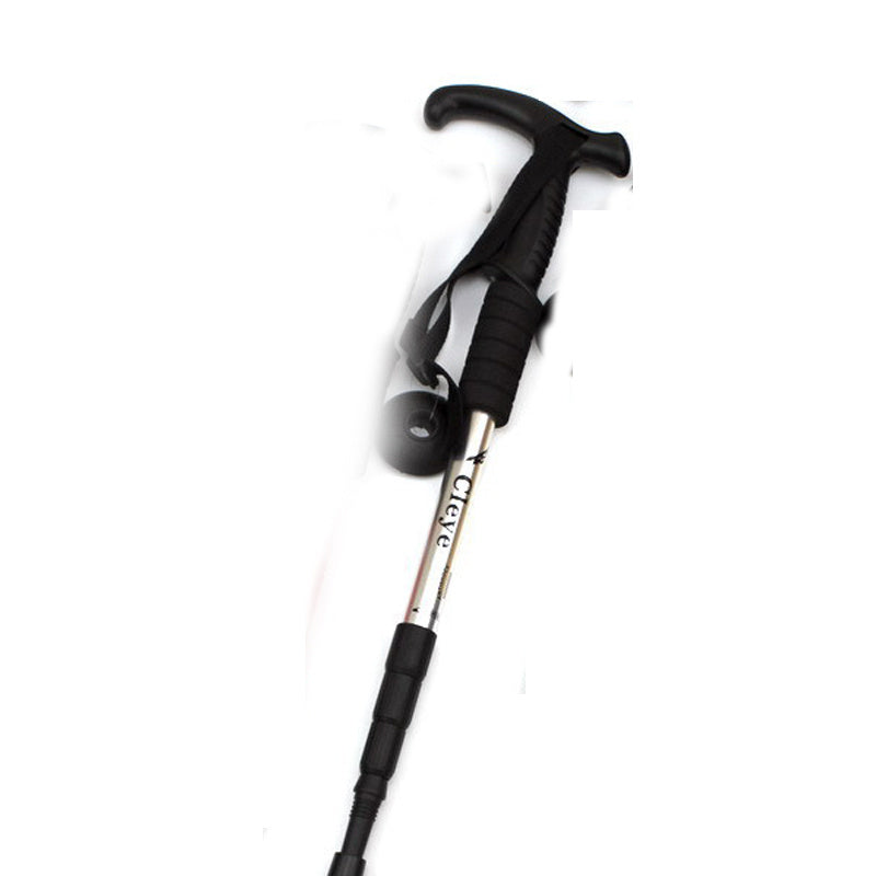 Bâton Randonnée Aluminium Poignée T Anti-Choc - 370g - Camp de Base Farzen+