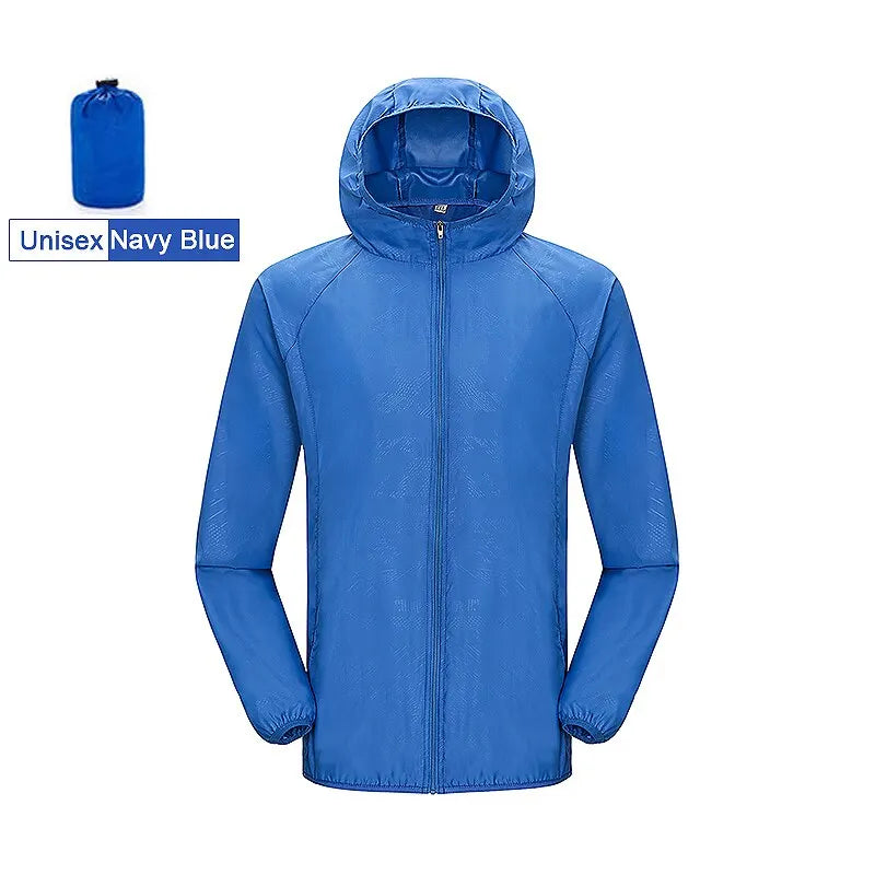 Veste LNGXO Imperméable Randonnée Unisexe - Coupe-Vent Anti-UV Séchage Rapide - Camp de Base Farzen+