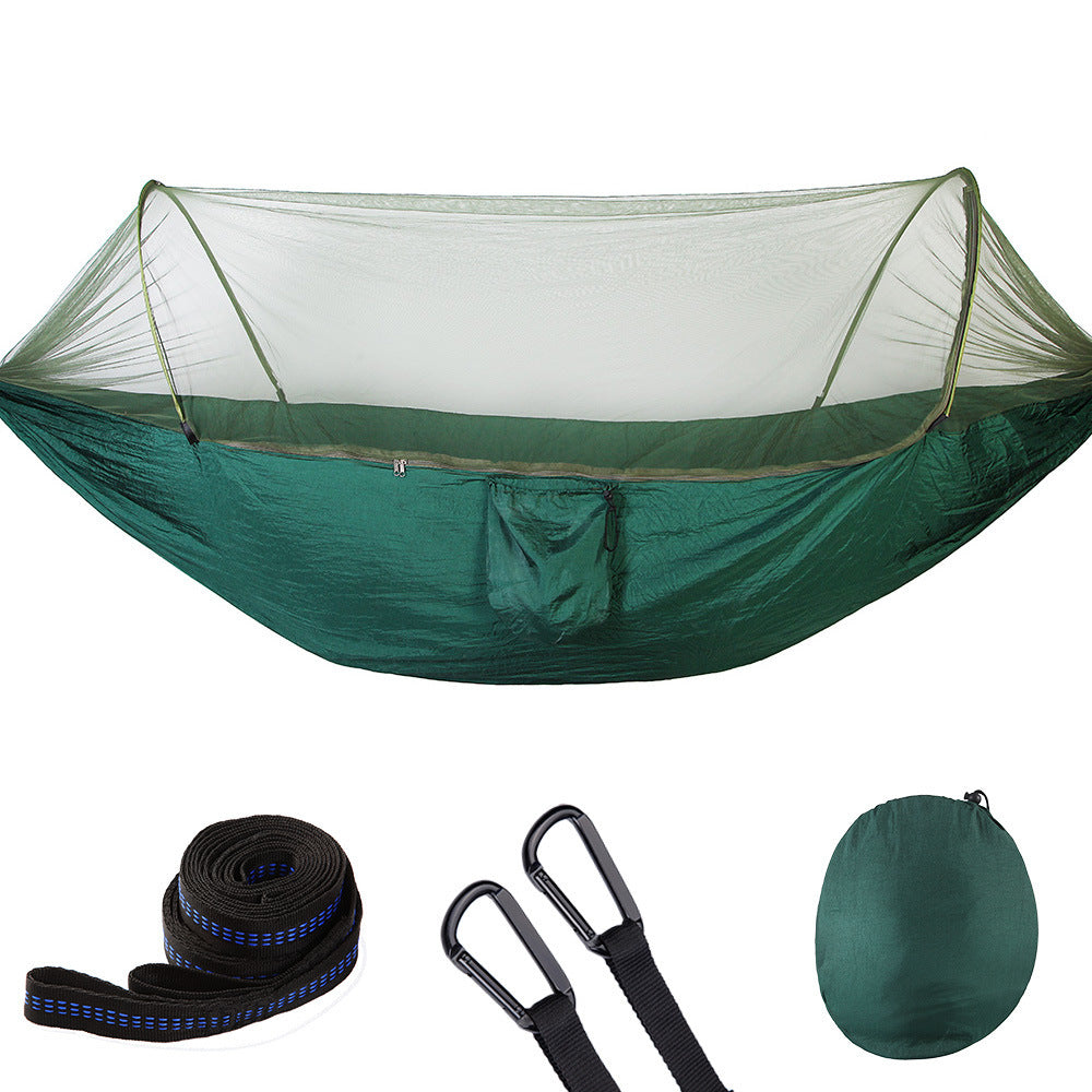 Hamac Automatique Moustiquaire - Ouverture Rapide Anti-Insectes 750g - Camp de Base Farzen+