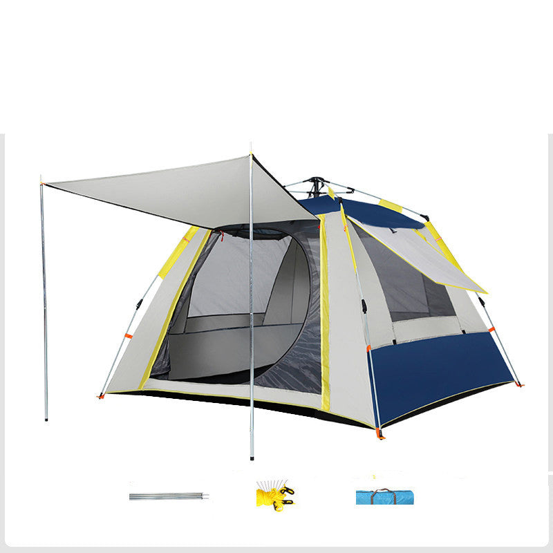 Tente Camping Automatique - Fibre Verre 2-3 Personnes 200x150x130cm