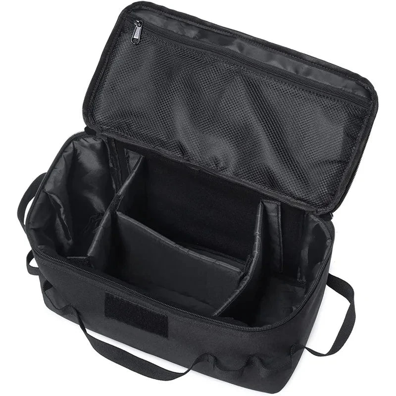 Bolsa de almacenamiento para acampar al aire libre, gran capacidad, para estufa de gas, bote, olla, bolsa de transporte, bolsa de picnic, organizador de utensilios de cocina