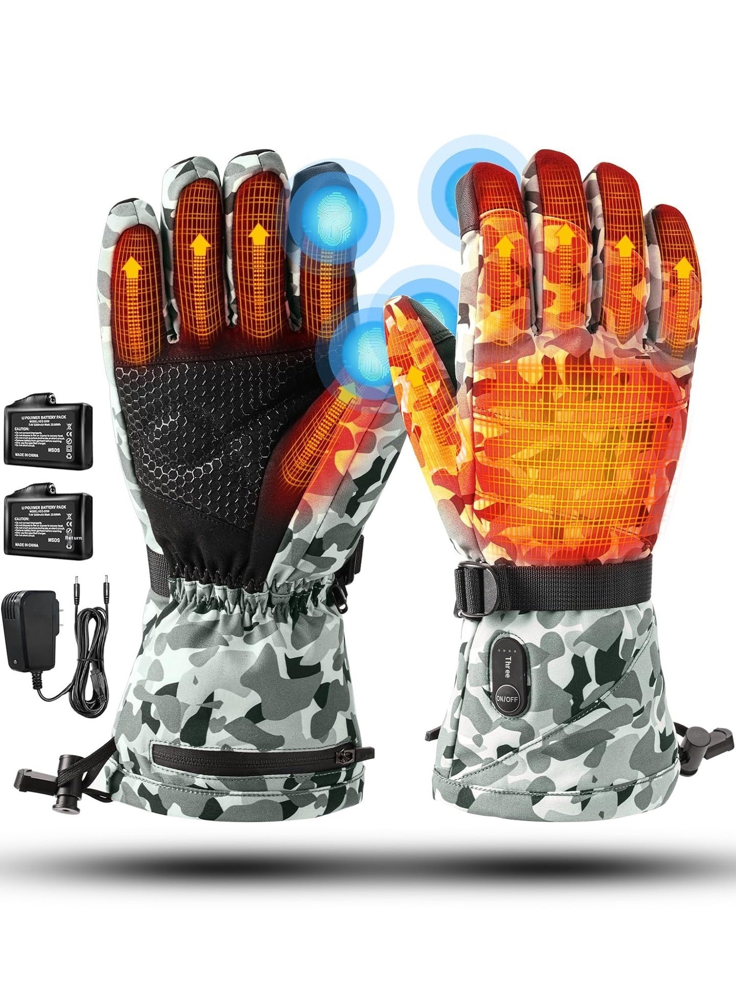 Winter Cycling Heated Gloves - Thick Thermal